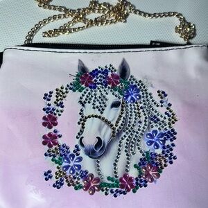 Floral Horse Design Women's Bag